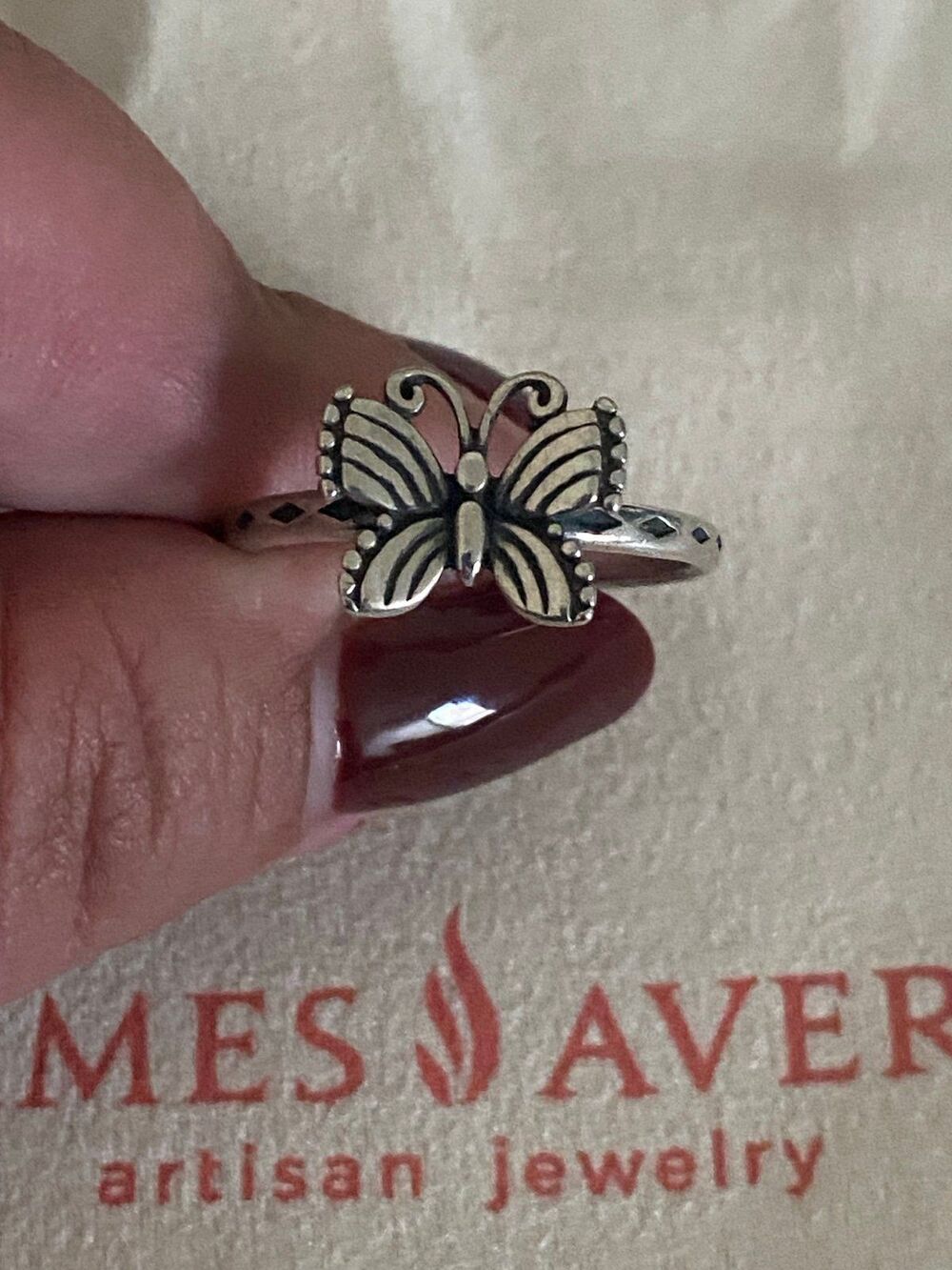James Avery Festival Butterfly Ring Size 9